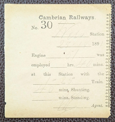 1891 cambrian railways engine - 1891,
