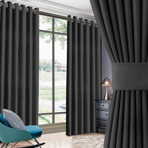 2pcs blackout curtains eyelet - 2pcs,