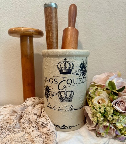 Vintage upcycled french - upcycled,