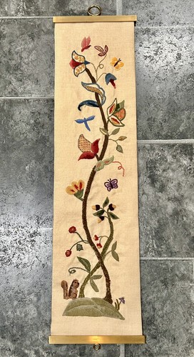 Vintage crewel embroidered - vintage,