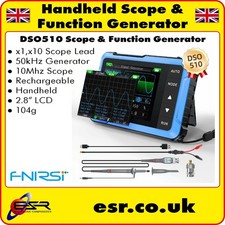 DSO510 Digital Oscilloscope & Function Generator – 2-in-1 Test Instrument