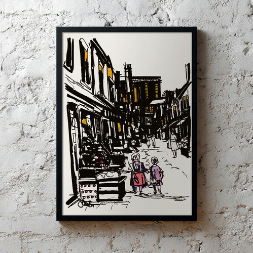 Original framed painting - original,