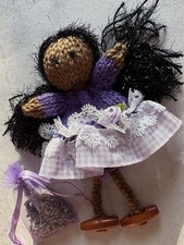 Lavender Dolly with Sachet of Dried Lavender Scented Gift Free UK Postage New