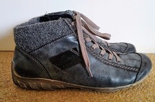 RIEKER ankle boots. UK 6.  EU 39.  Grey. Soft faux leather.  Lovely style. Vgc
