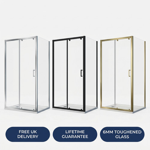 1200mm sliding shower door 6mm - 1200mm,