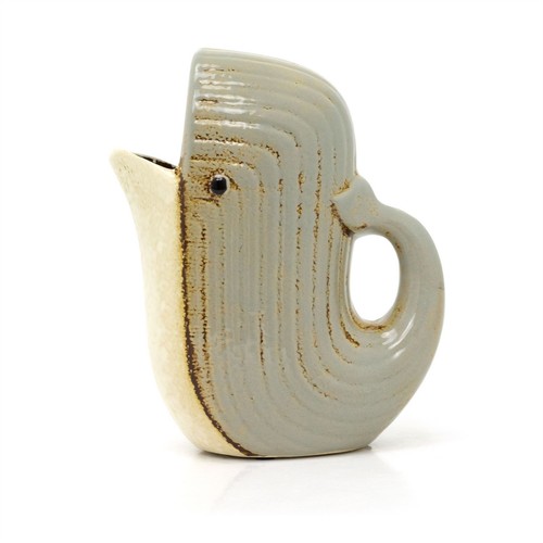 Grey whale jug vase ceramic - |,