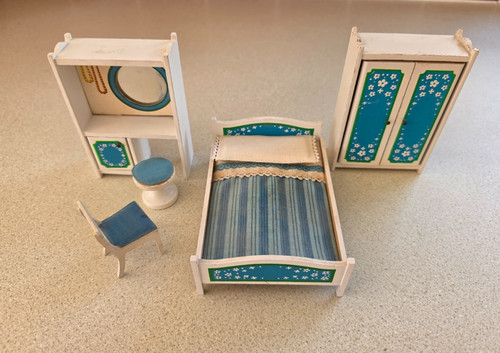 Vintage lundby blue - vintage,