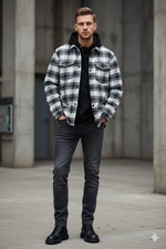 Primark Men's Quilted Plaid