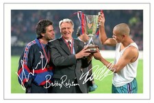 JOSE MOURINHO BOBBY ROBSON RONALDO BARCELONA SIGNED PHOTO PRINT AUTOGRAPH 