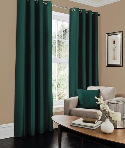 Blackout eyelet curtains black - blackout,