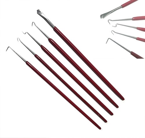 5pc spring hooks - 5pc, steel