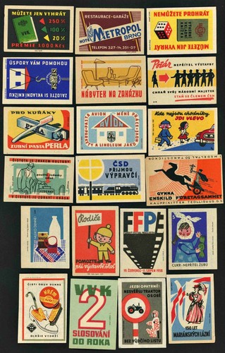 Czechoslovakian matchbox - czechoslovakian,
