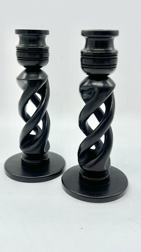 Vintage black wooden - wooden, twist