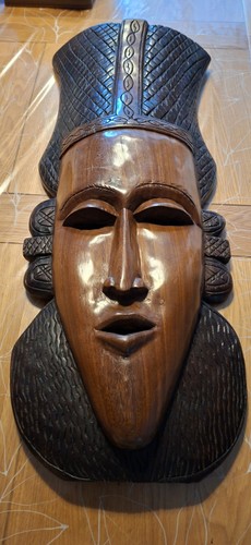 Wooden tribal mask - wooden,