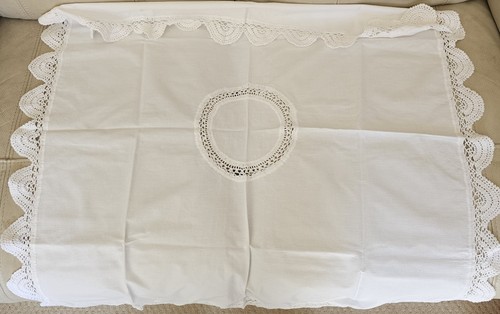 Square cotton tablecloth with - square,