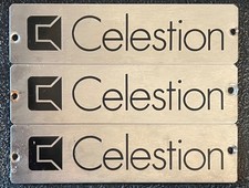 Vintage 1970's Celestion speaker amp / cab / combo logo 4x12 2x12 2x15 Aluminium