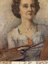 An Oil Painting Of A Young