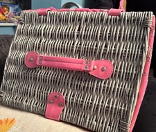 Marks & Spencer Percy Pig Wicker Basket Lidded Picnic Hamper 