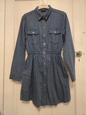 Select Ladies Blue Shirt Dress Size 10