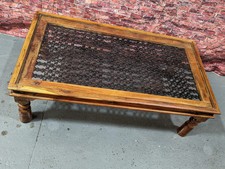 Indian Jali table made from sheesham wood FREE DELIVERY