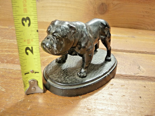 Vintage cast metal bulldog - vintage,