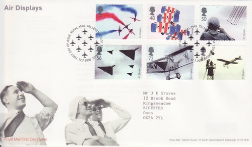 Stamps first day cover - first, air