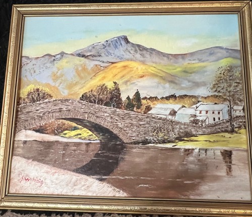 Antique oil painting - , jaws