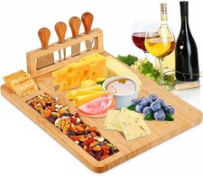 Bamboo Cheese Board Set