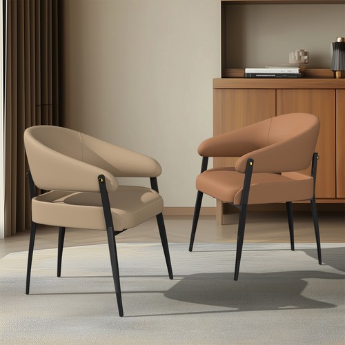 Upholstered dining chairs - 2x,