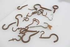 Vintage Iron Hooks Hangers Old