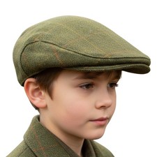 Game Kids Tweed Flat Cap