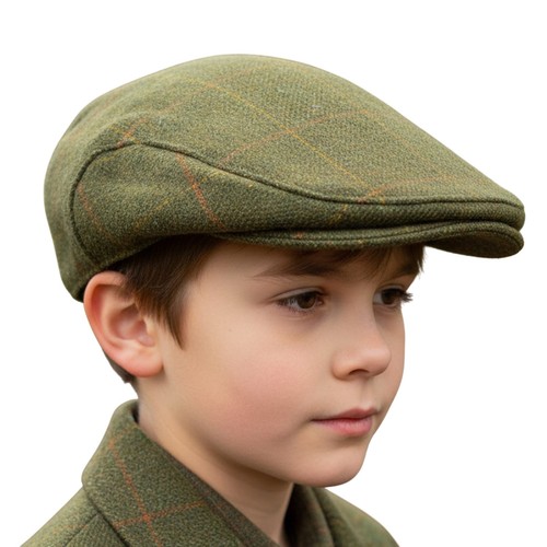 Game kids tweed flat cap - game,