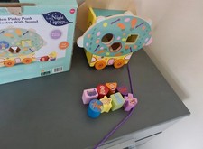 In The Night Garden ITNG Wooden Musical Pull Along Pinky Ponk Shape Sorter