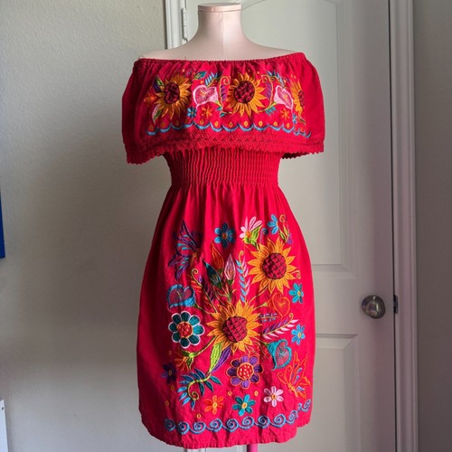 Mexican dress embroidered - mexican,