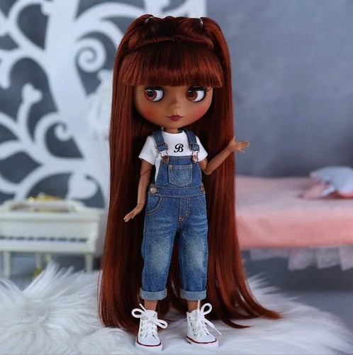 Blythe factory doll black - 12",