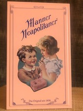 ? Retro Manner Neapolitan Tin –Vintage Pink Austrian Biscuit Box Kitsch Kitchen