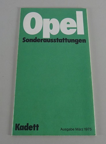 Special equipment opel - equipment, kadett