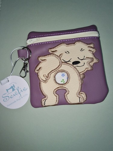 Handmade embroidered dog - handmade,