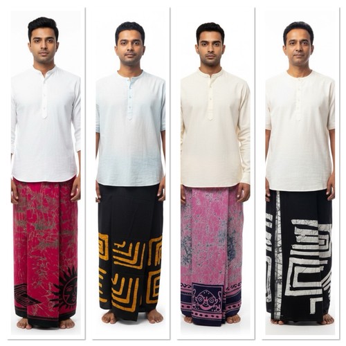 Handmade cotton batik sarong - handmade,
