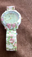 geneva floral bracelet watch