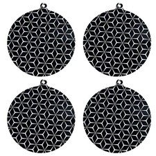 Set of 4 Silicone Mats for Induction Hob Protection Against Scratches and Heat