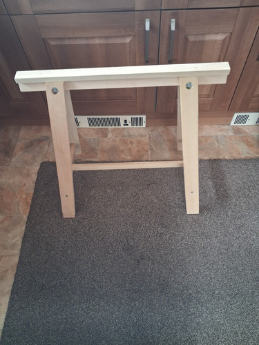 Wooden ikea trestle 28x28x13 - wooden,
