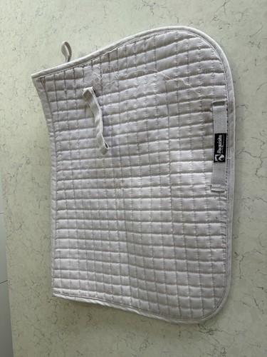 White requisite saddle pad - white,