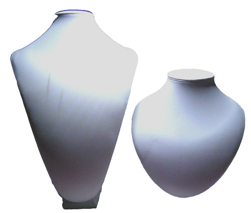Two white jewellery - , display