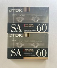 2 x TDK - SA 60 Blank Cassette