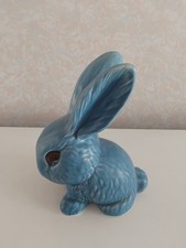 Sylvac Large Blue Rabbit (1027) - 20cm - Sadly Damaged