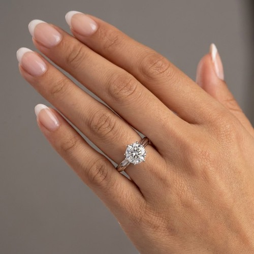 Solitaire engagement ring - engagement,