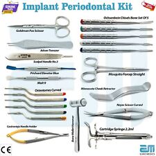 Surgical Osteotomes Tissue Kit Castroviejo Dental Implants Mallet Scissors Molt