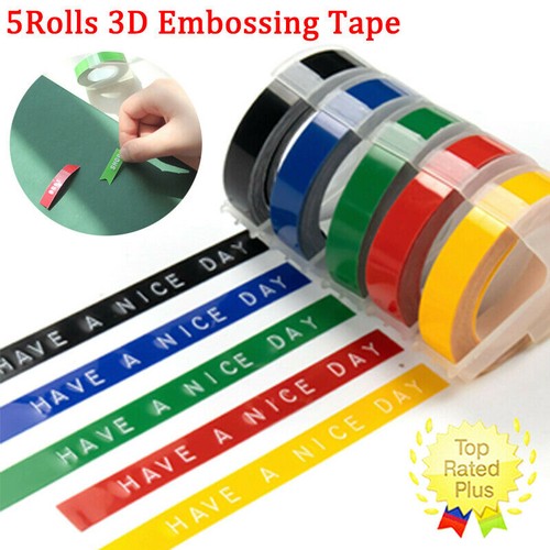 5pk dymo 9mm embossing - 5pk, tape
