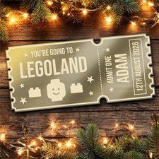 Bronze Mirror Acrylic Ticket